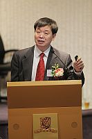 Prof. Li Jiayang, Vice-President of the Chinese Academy of Sciences, talks about “Towards Molecular Design of Rice Plant Architecture” in the “Lecture Series by Academicians”